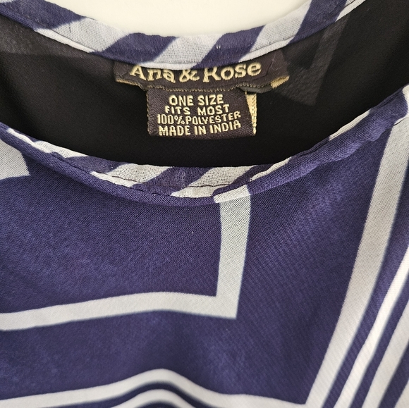 Geometric Print Triangle Hem Sleeveless Lined Dress Women - Picture 4 of 4